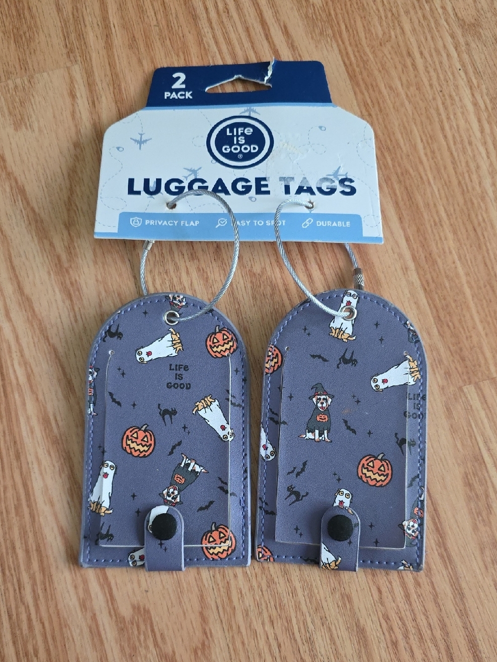 Life Is Good Halloween Luggage Tags